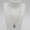 Outlet W&B Female Necklaces Green Start Silvered Stainless Steel Necklace