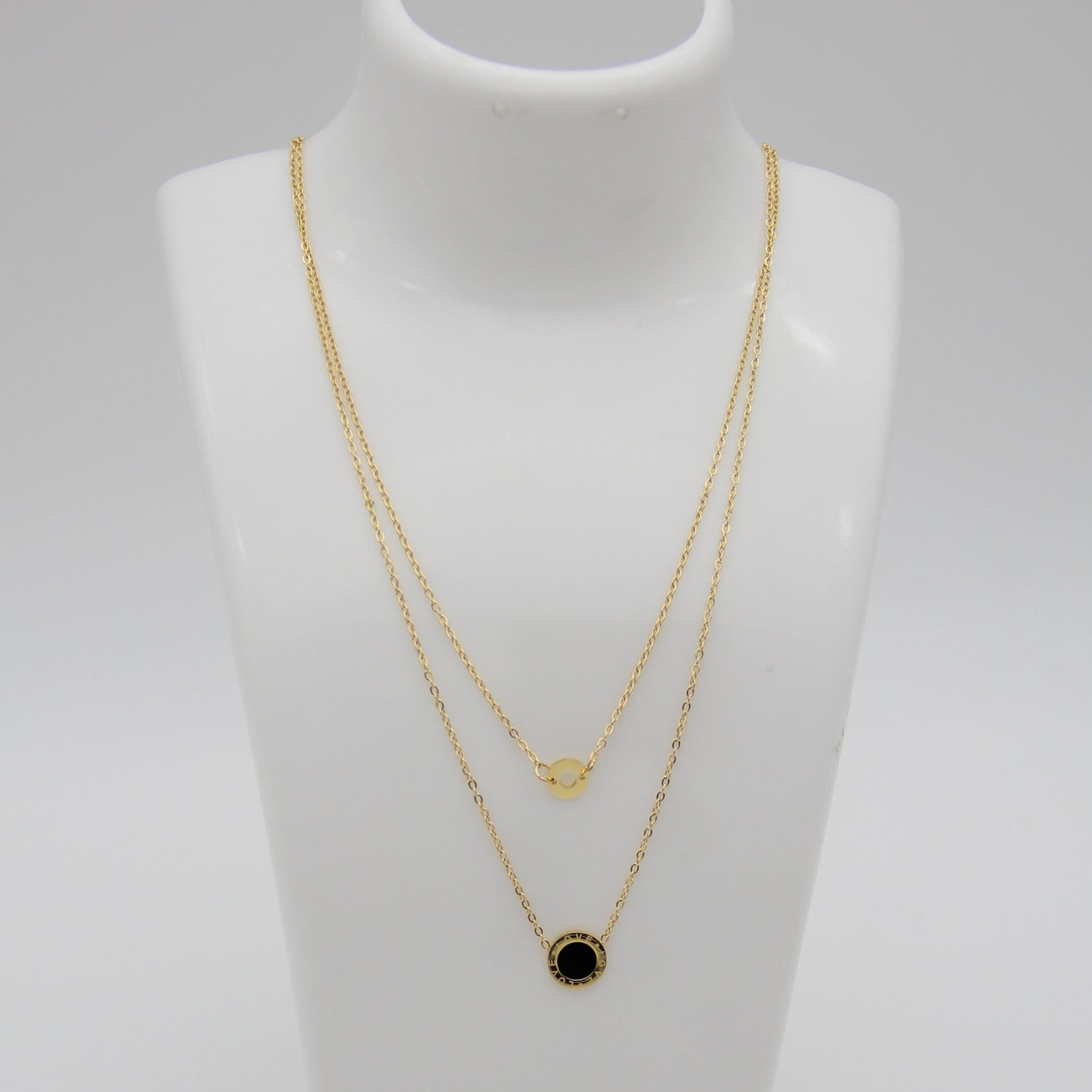 Outlet W&B Female Necklaces Love Golden Stainless Steel Necklace