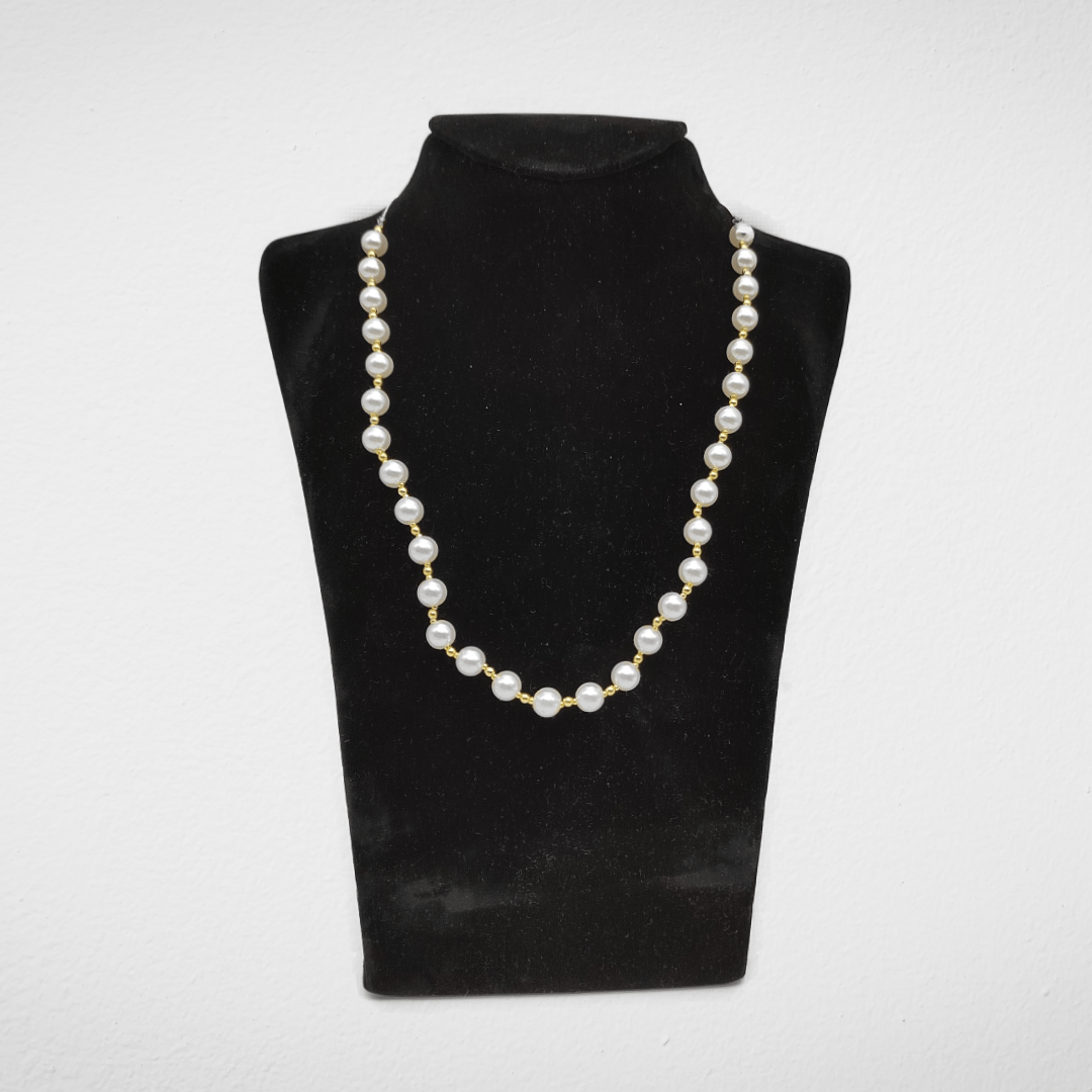 Outlet W&B Female Necklaces New Pearl - Long Golden - Necklace