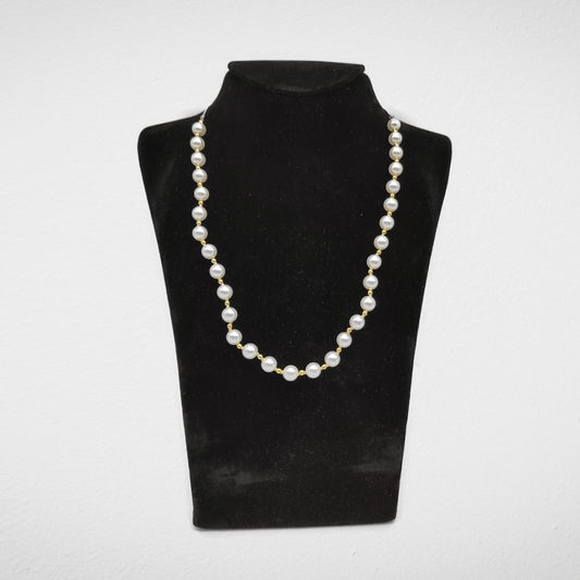 Outlet W&B Female Necklaces New Pearl - Long Golden - Necklace