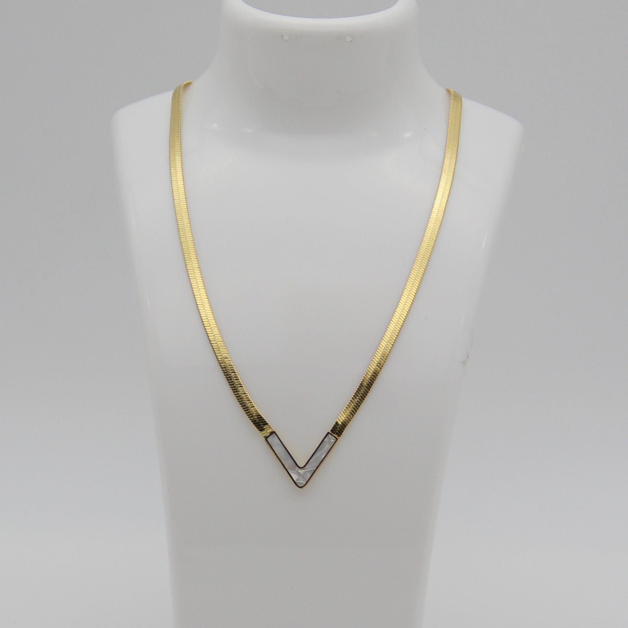 Outlet W&B Female Necklaces Pharaonic Golden Stainless Steel Necklace