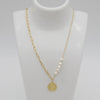 Outlet W&B Female Necklaces Queen Label Golden Stainless Steel Necklace