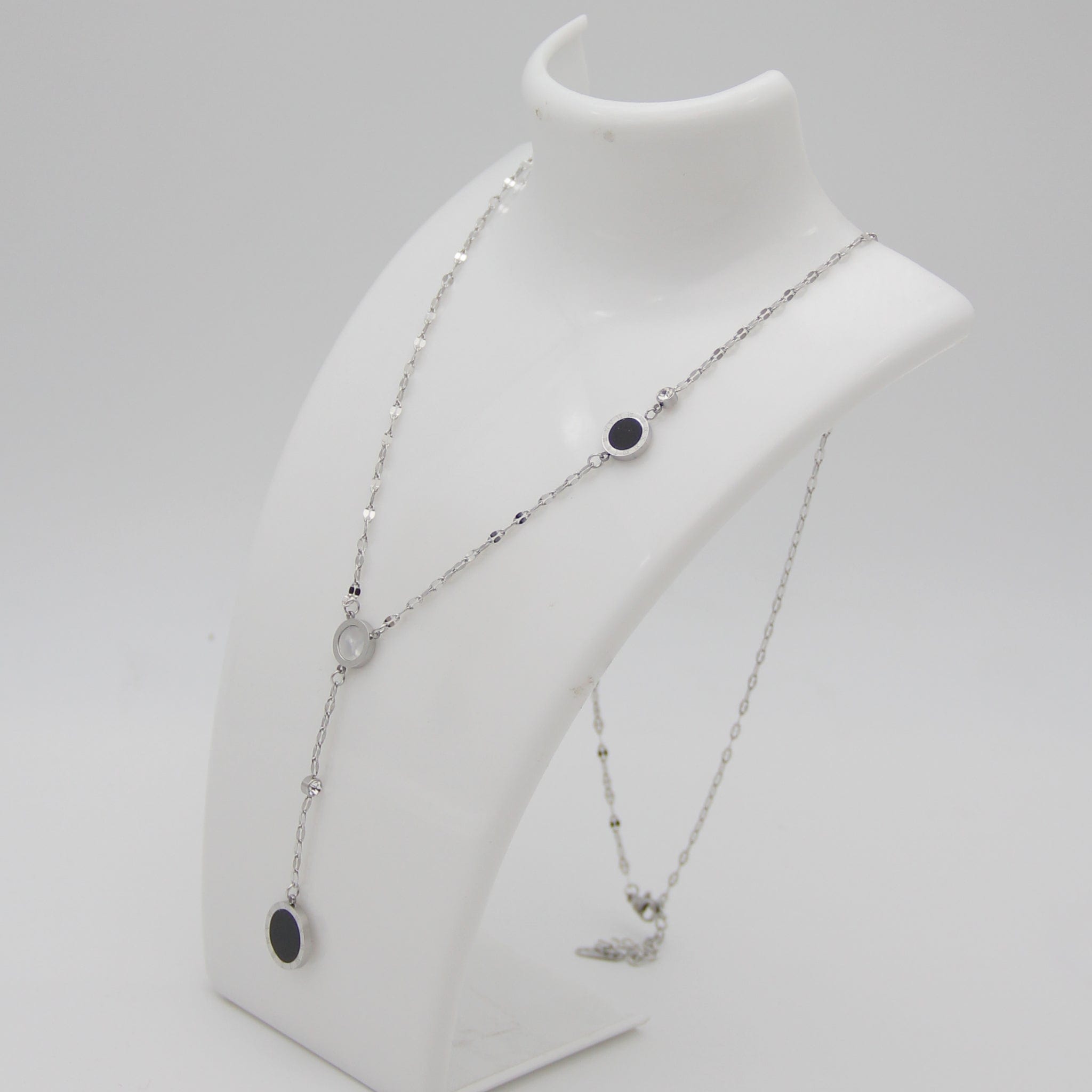 Outlet W&B Female Necklaces Roman Silvered Stainless Steel Necklace