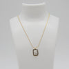 Outlet W&B Female Necklaces White Stone Stainless Steel Golden Necklace