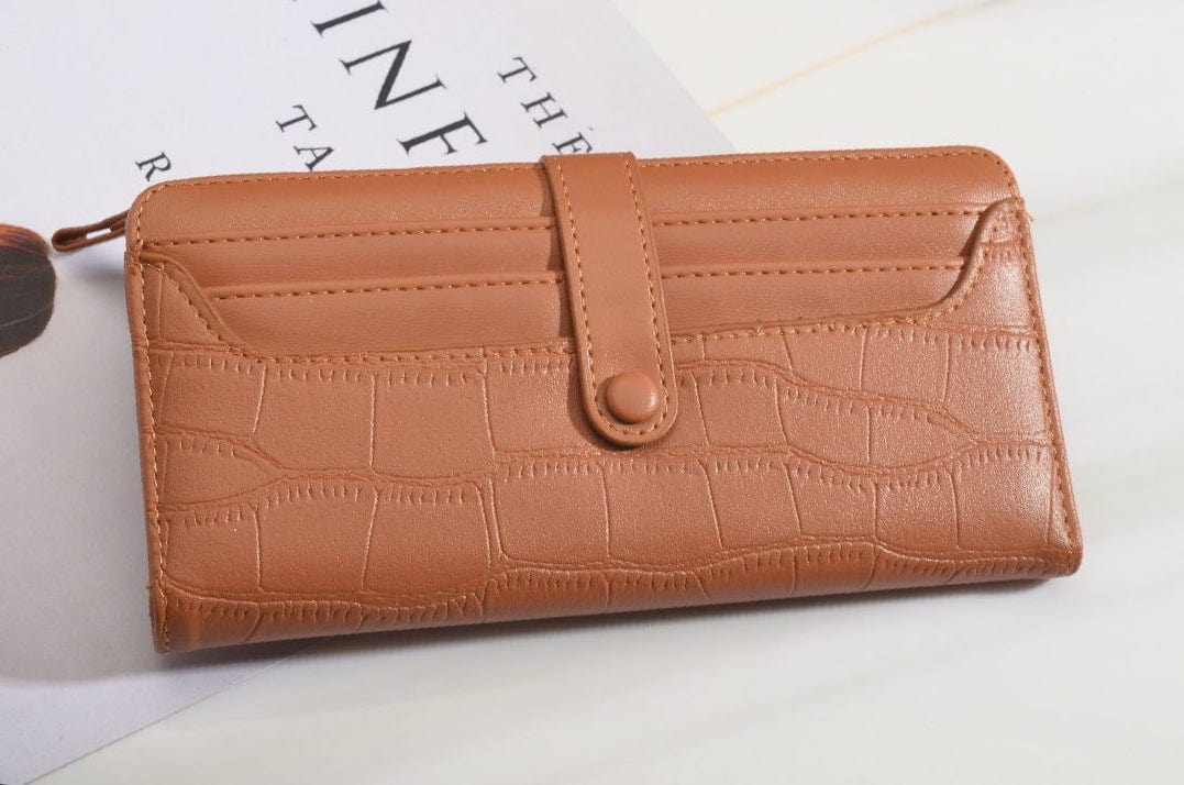 Outlet W&B Wallet Brown Long Leather With Capsule