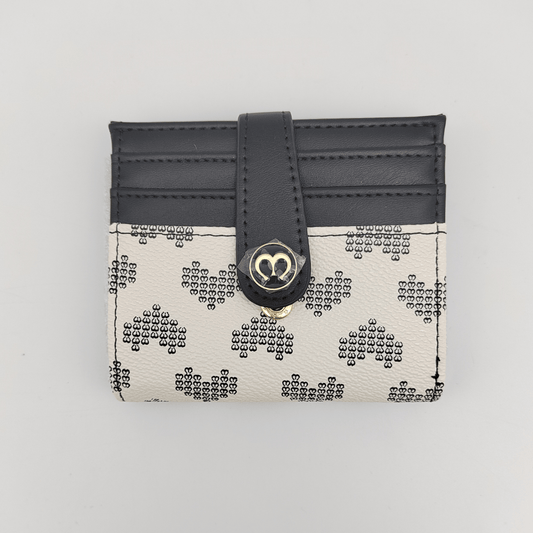 Outlet W&B Wallet Card Holder With Side Money Pocket  - White