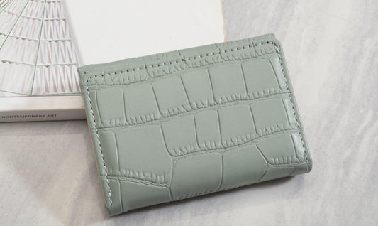 Outlet W&B Wallet Mint Leather Cross Women Wallet