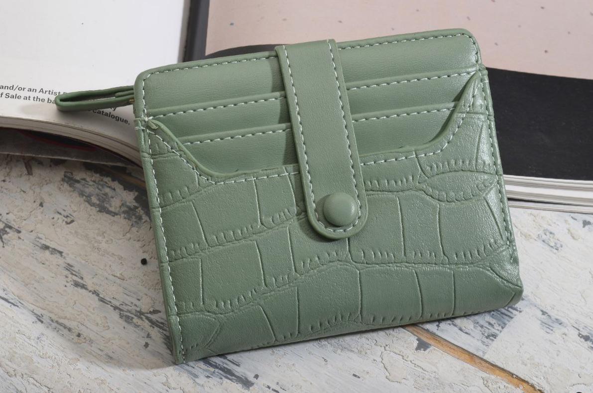 Outlet W&B Wallet Mint Side Capsule Leather Women Wallet