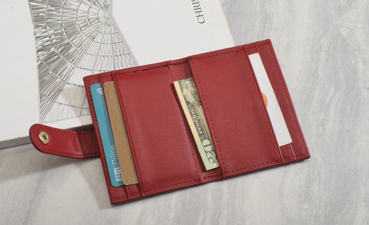 Outlet W&B Wallet Side Capsule Leather Women Wallet