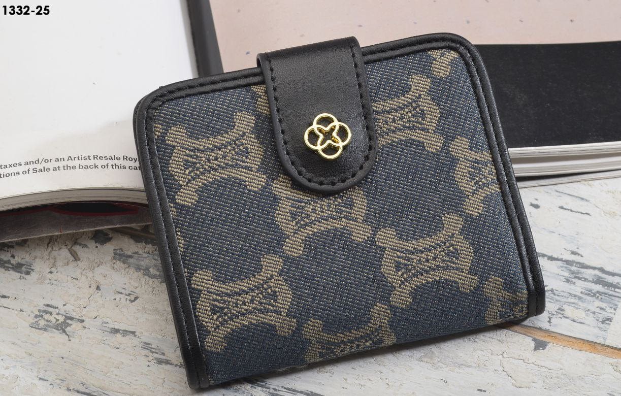 Outlet W&B Wallet Small Capsule Side Wallet  - Black