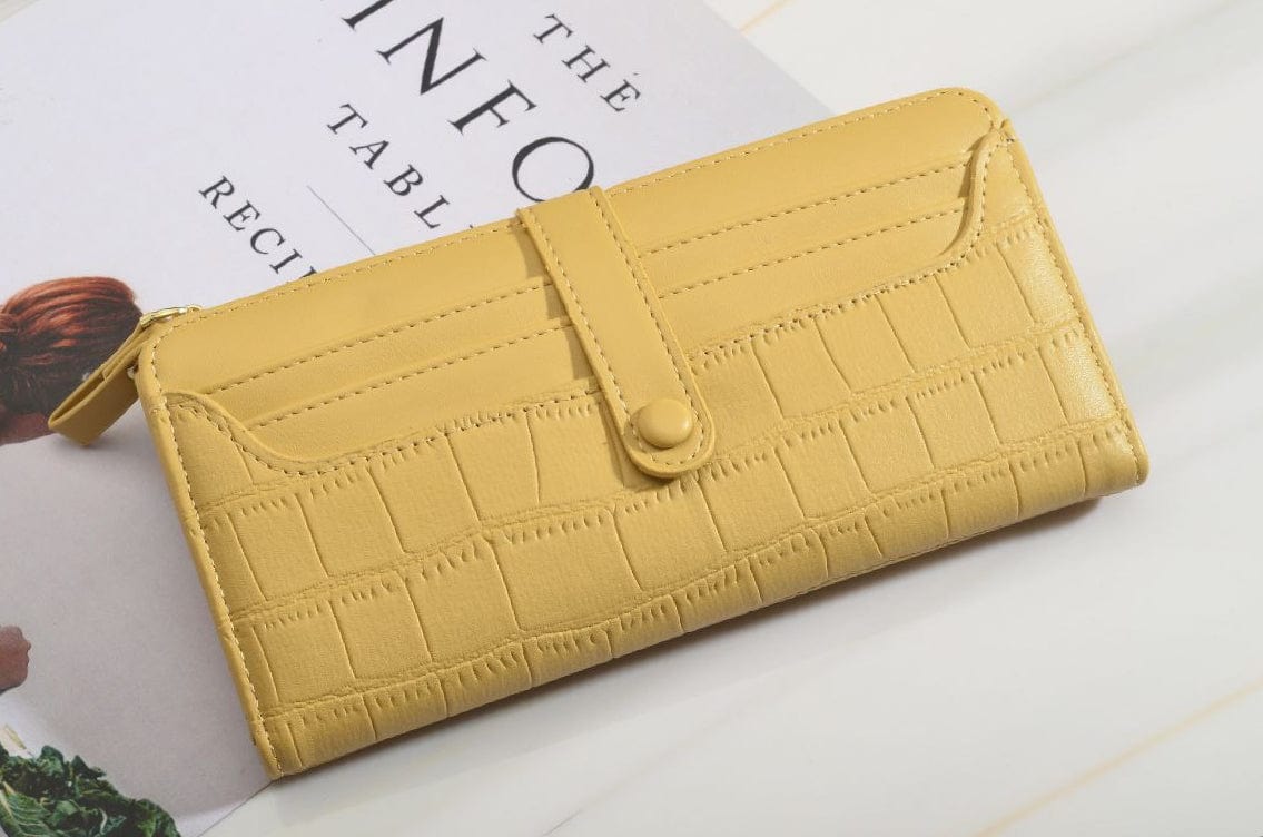 Outlet W&B Wallet Yellow Long Leather With Capsule