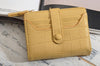 Outlet W&B Wallet Yellow Side Capsule Leather Women Wallet