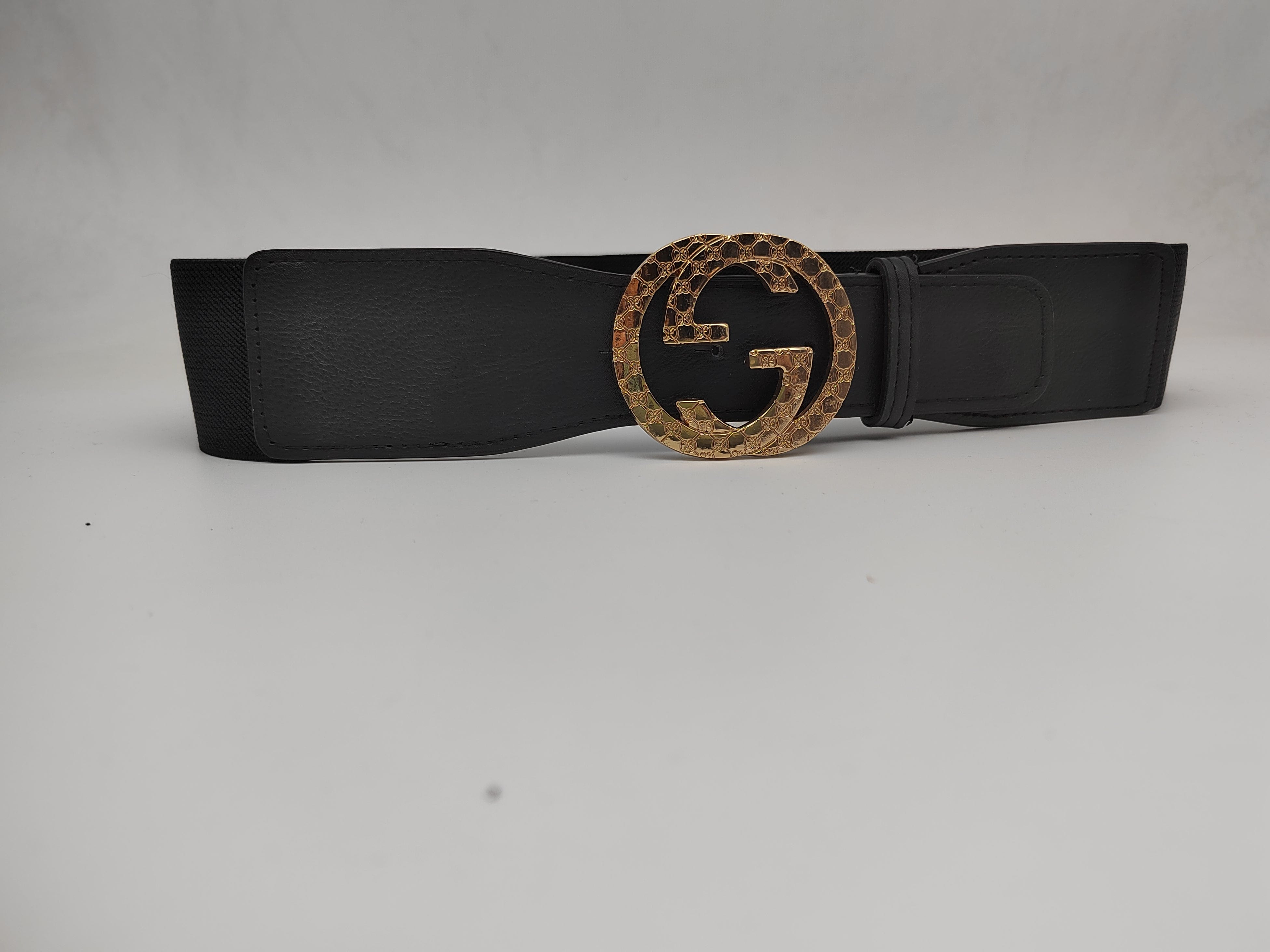 Outlet W&B Women Belts Women Belts - "2Gs" - Black x Gold
