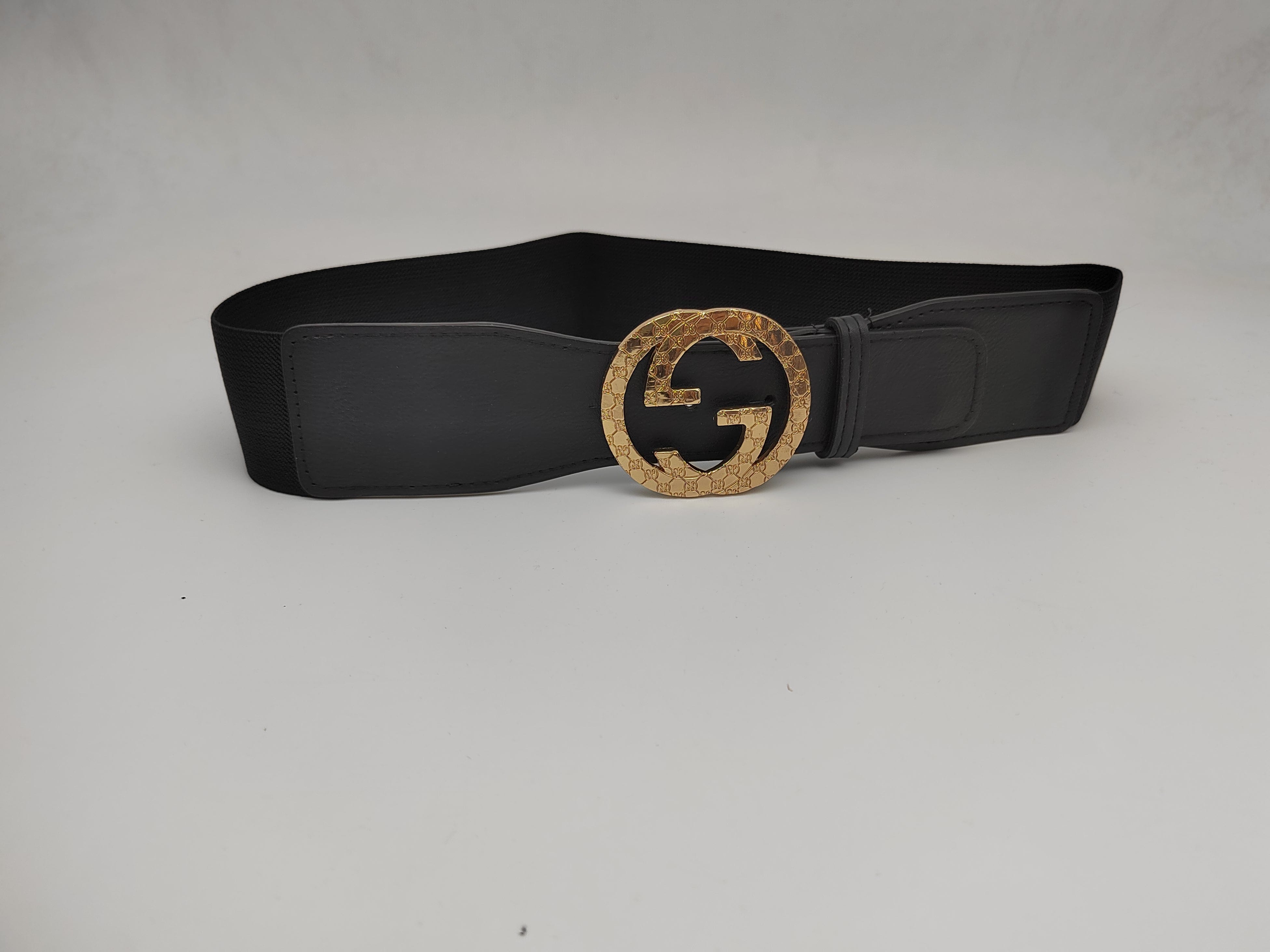 Outlet W&B Women Belts Women Belts - "2Gs" - Black x Gold