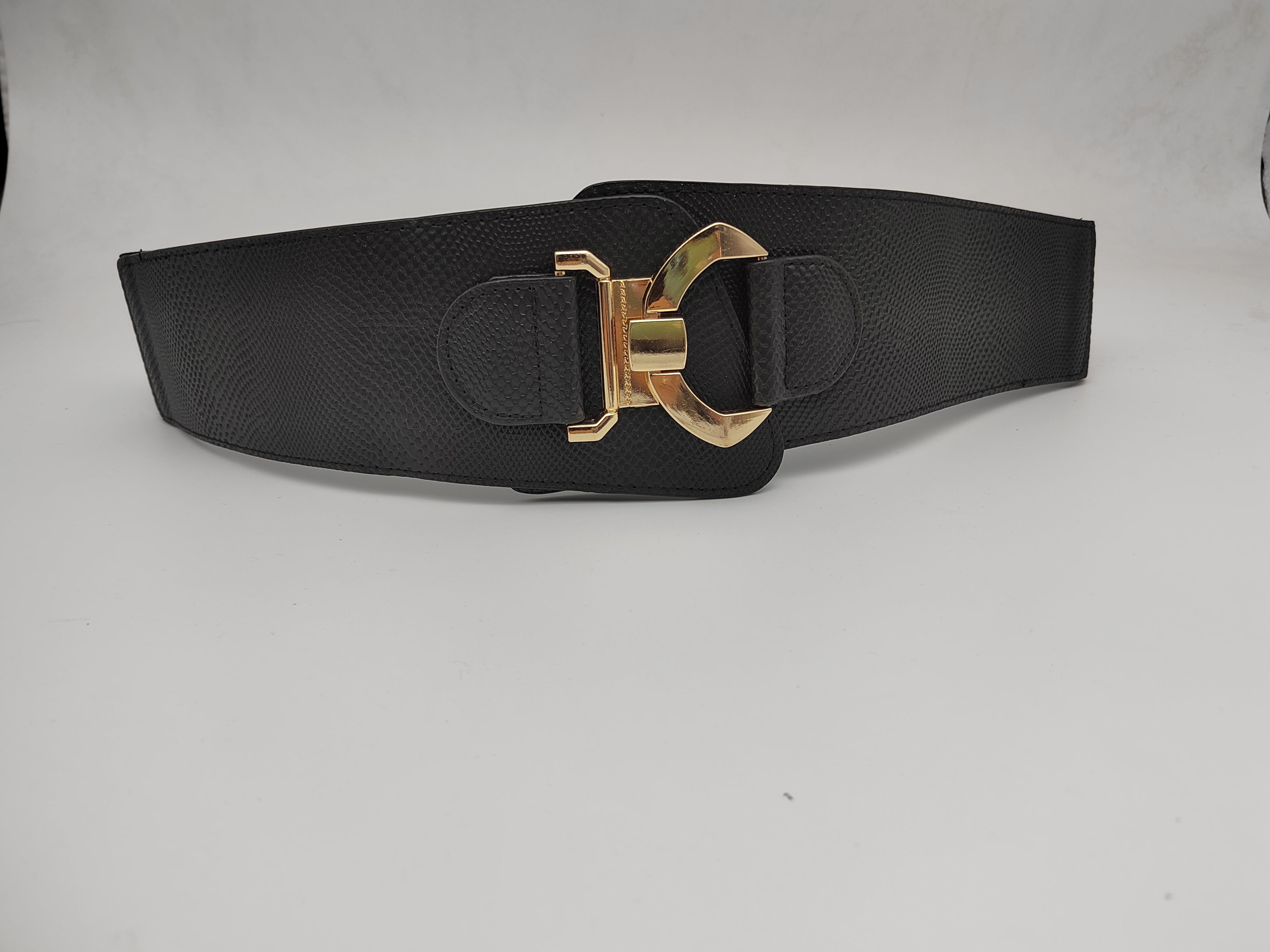 Outlet W&B Women Belts Women Belts - "o" - Black x Gold