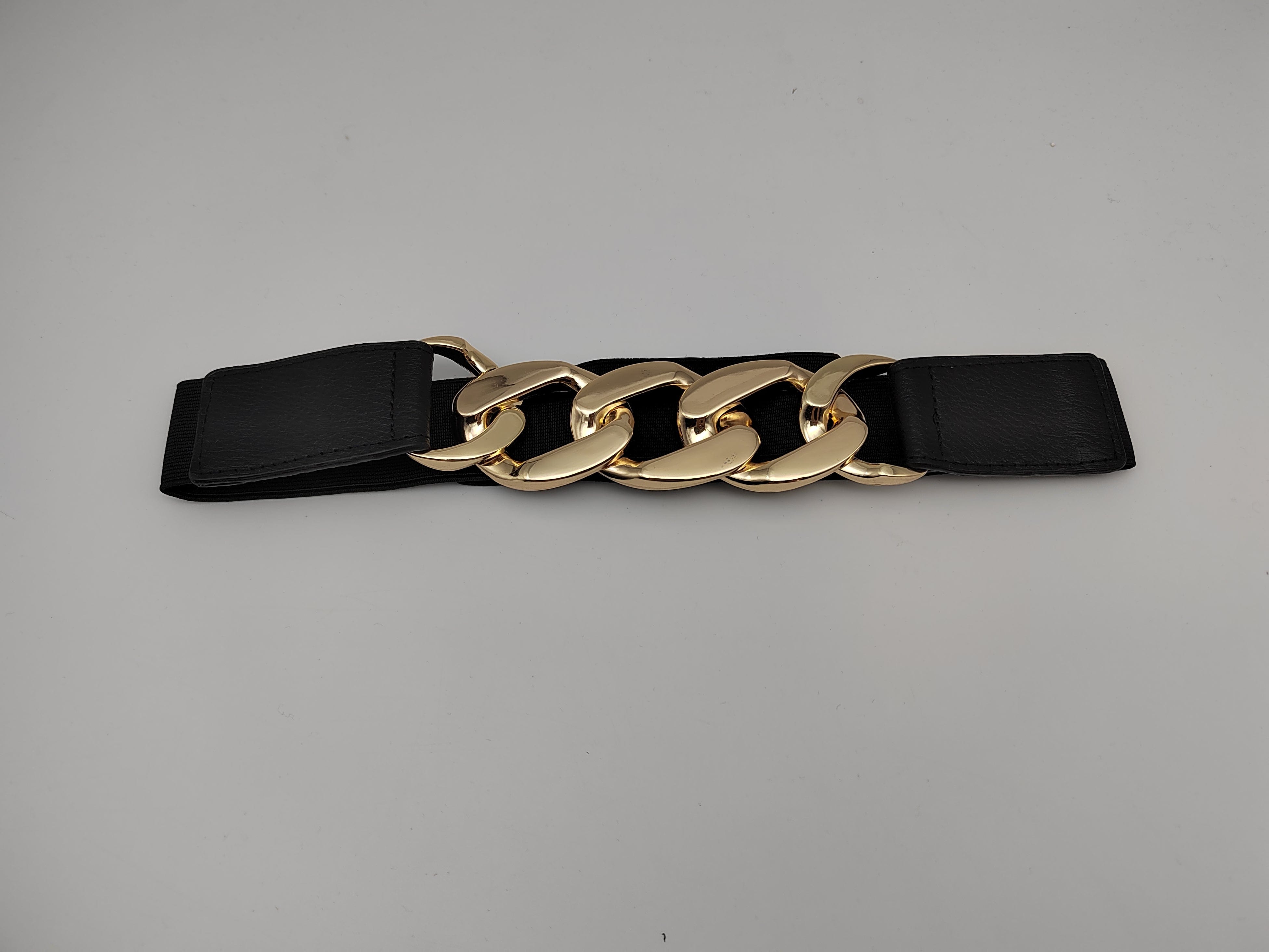 Outlet W&B Women Belts Women Belts - "ooo" - Black x Gold