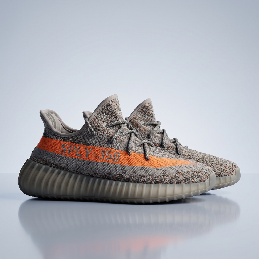 Kids-Women Yeezy Boost 350 V2 (Grey*Orange)