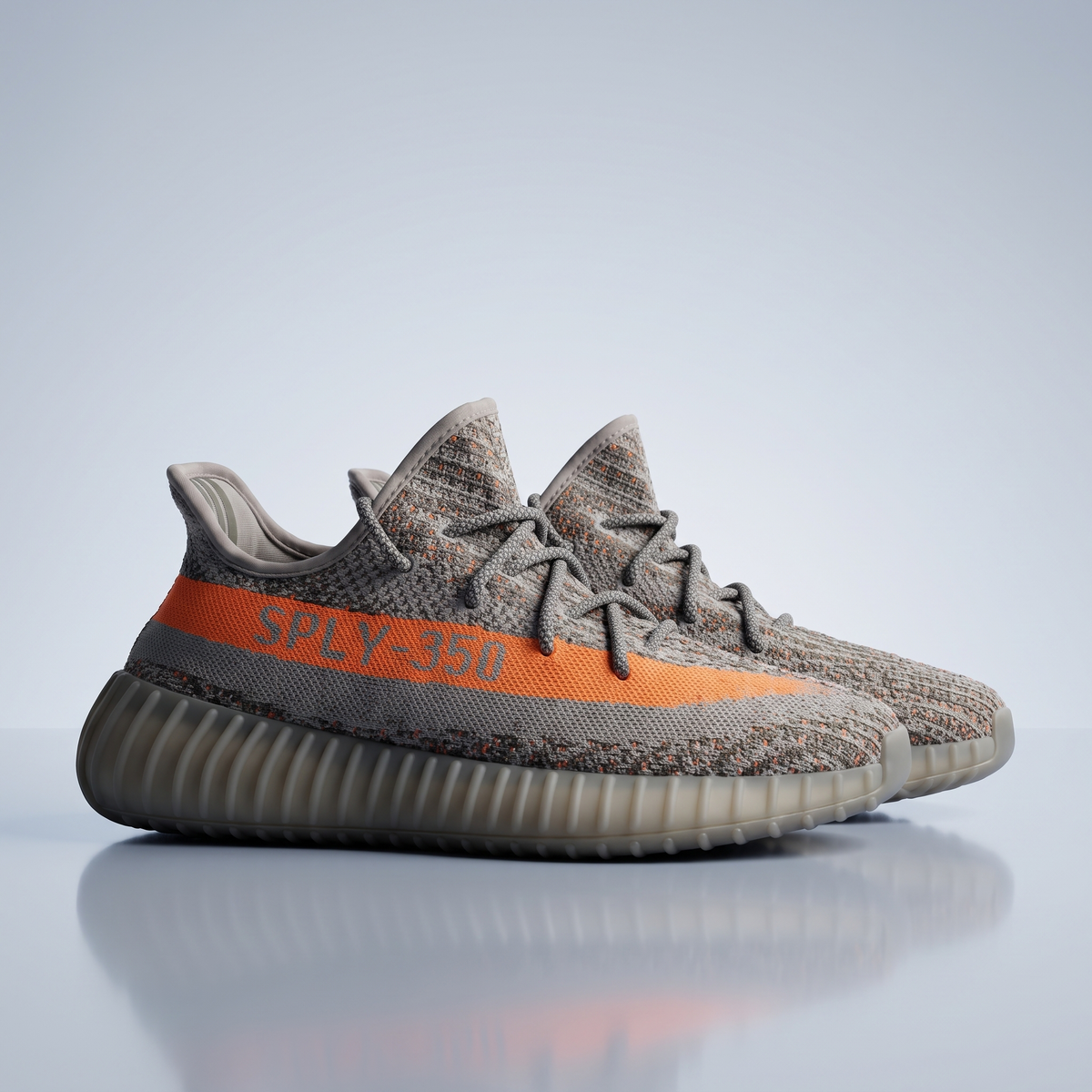 Kids-Women Yeezy Boost 350 V2 (Grey*Orange)