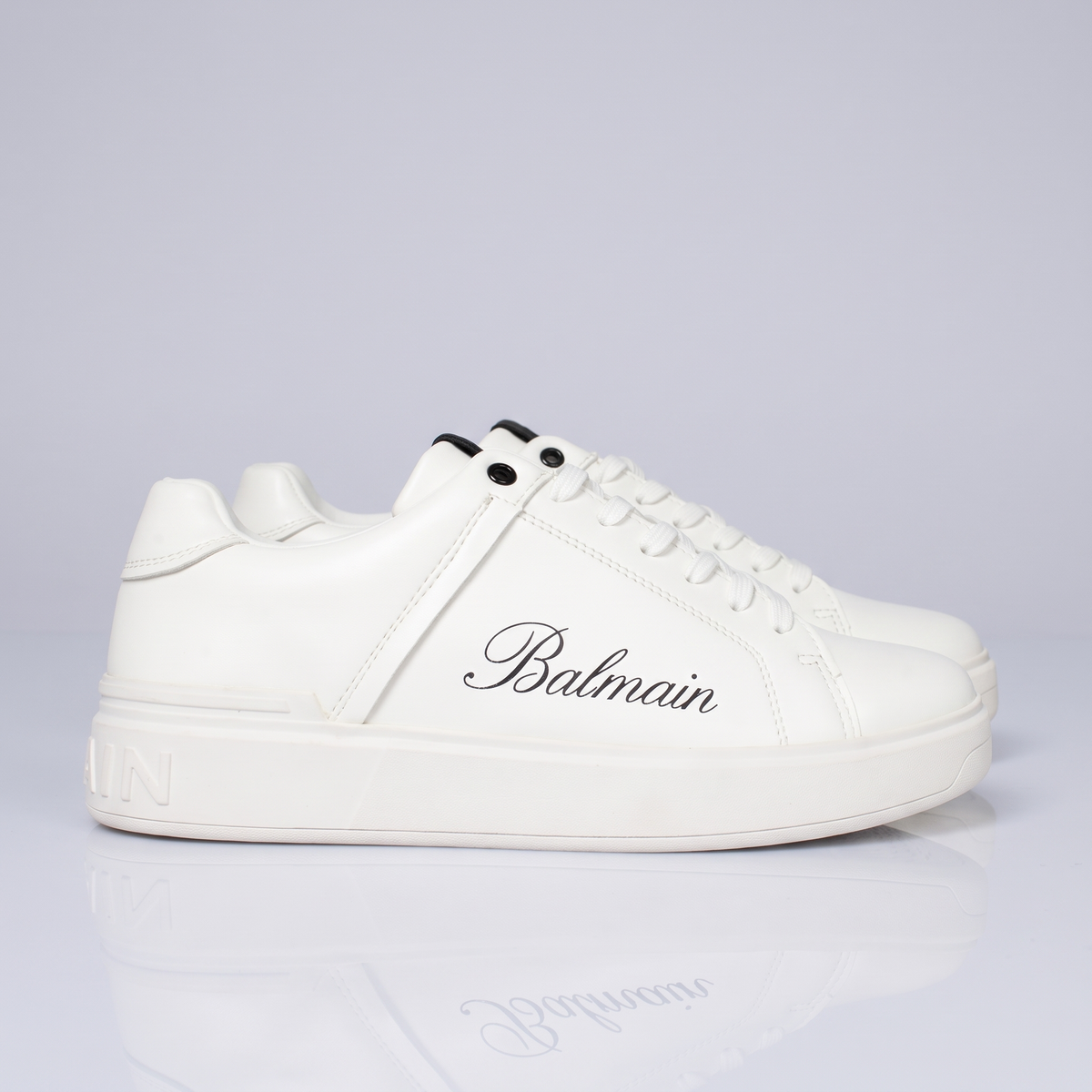 Men Leather trainers Balmain (White)
