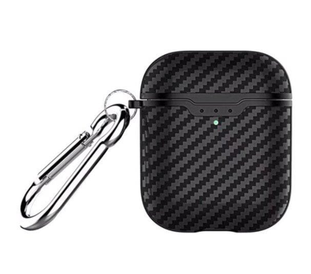 Spoofs Airpod Casing Black Fiber Airpod Casing 1,2