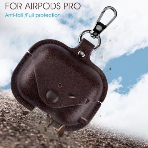Spoofs Airpod Casing Brown Leather Mixed Airpod Casing Pro