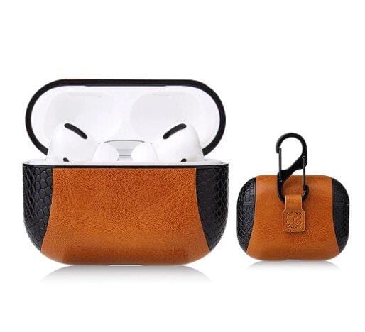 Spoofs Airpod Casing Brown Snake Skin Airpod Casing Pro