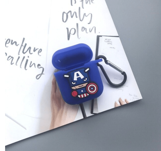Spoofs Airpod Casing Captain America-2 Small Airpod Casing