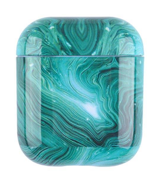 Spoofs Airpod Casing Green Colorful Marble Airpod Casing 1,2