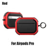 Spoofs Airpod Casing Red Hard Shock Plastic Airpod Casing Pro