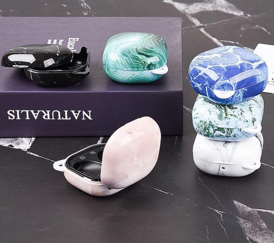 Spoofs Airpod Casing White Marble Samsung Pud Cover