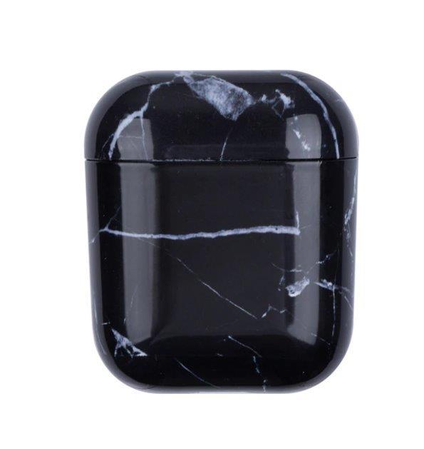 Spoofs Airpods Black Marble Airpod Casing 1,2
