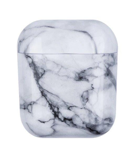 Spoofs Airpods Black & White Marble Airpod Casing 1,2