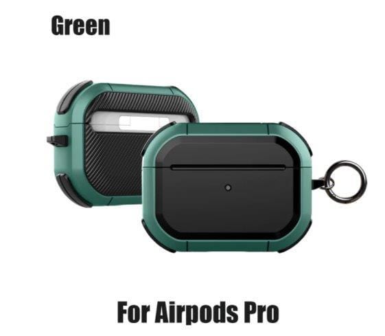 Spoofs Airpods Green Hard Shock Plastic Airpod Casing Pro