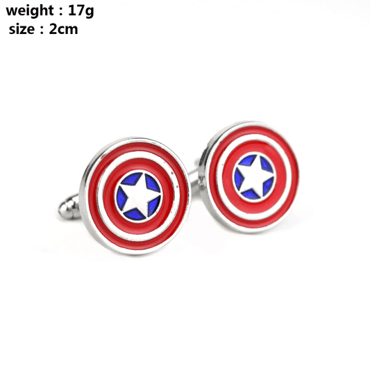 Spoofs Cufflinks Captain America Cuff links