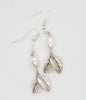 Spoofs Earrings Leaf Pearl Earring