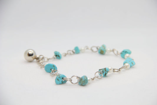 Spoofs Female Bracelets Blue Stone Original Marble Bracelet