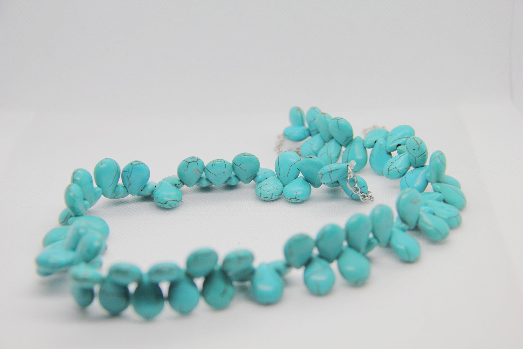 Spoofs Female Necklaces Blue All Stones Necklace