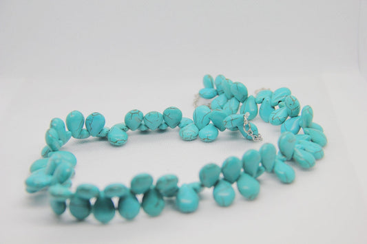 Spoofs Female Necklaces Blue All Stones Necklace
