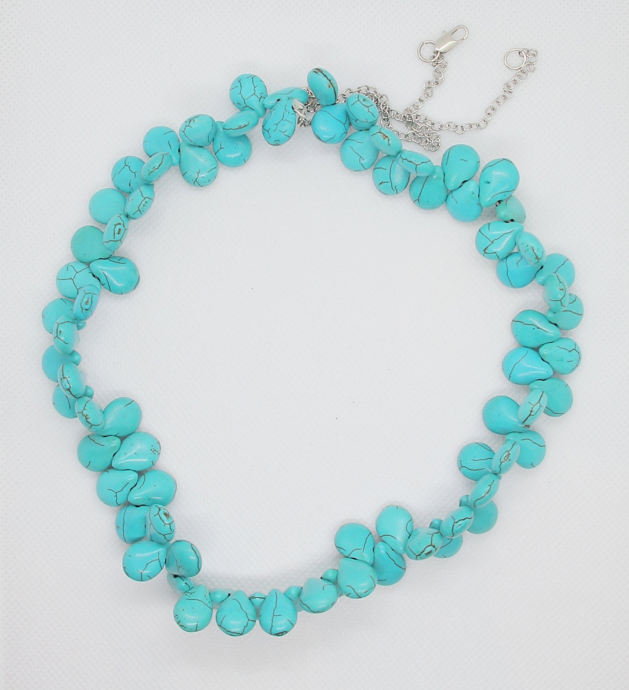 Spoofs Female Necklaces Blue All Stones Necklace