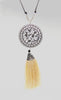 Spoofs Female Necklaces Circle Bohemian & Feather Necklace