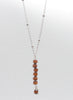 Spoofs Female Necklaces Long Bohemia Brown Stones Necklace