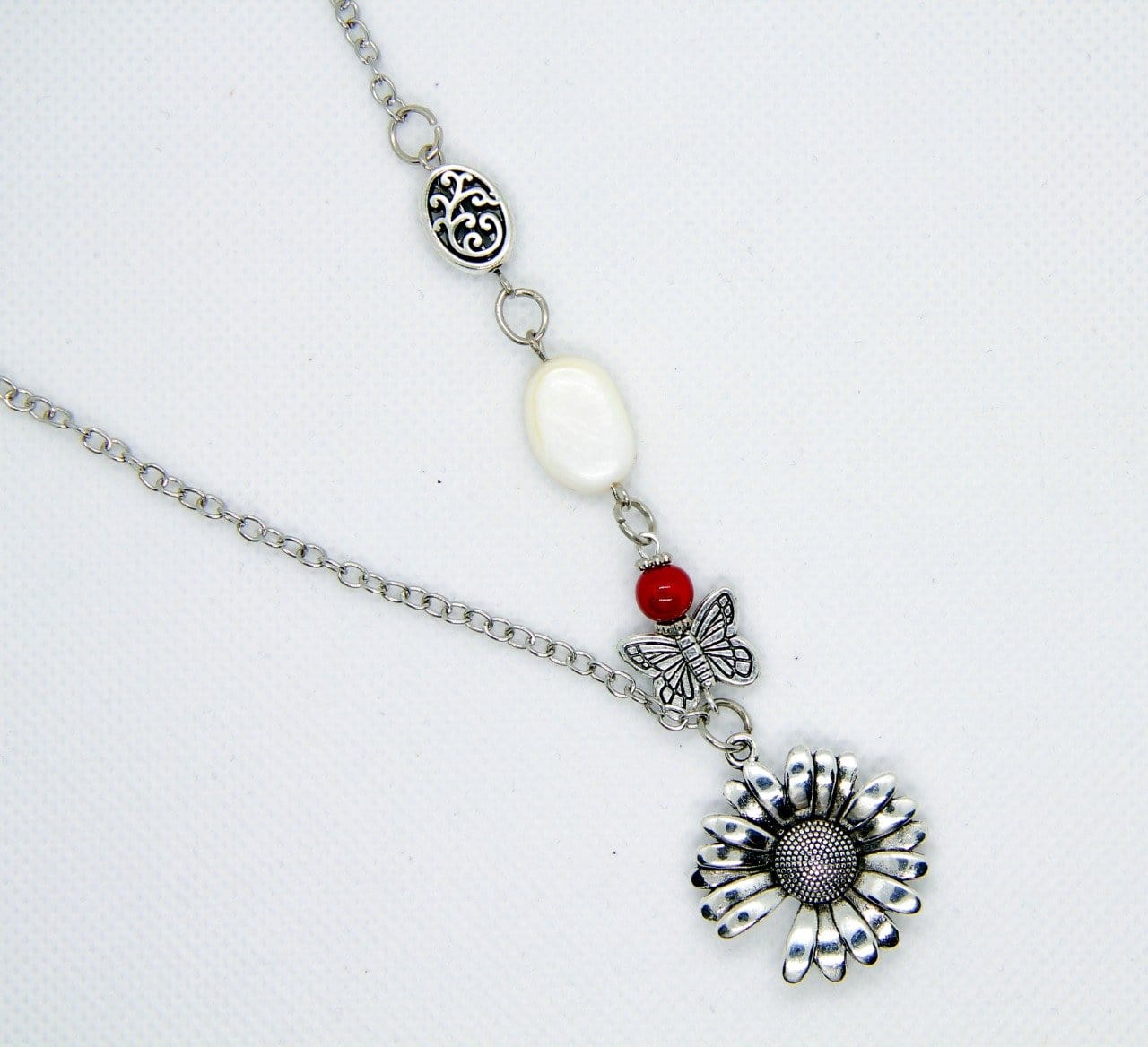 Spoofs Female Necklaces One Sided Flower Bohemian Necklace