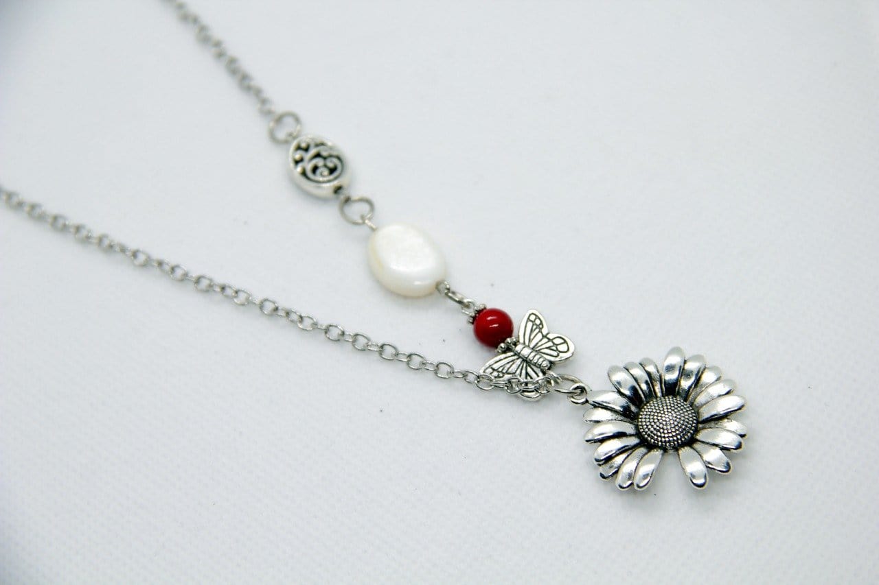 Spoofs Female Necklaces One Sided Flower Bohemian Necklace