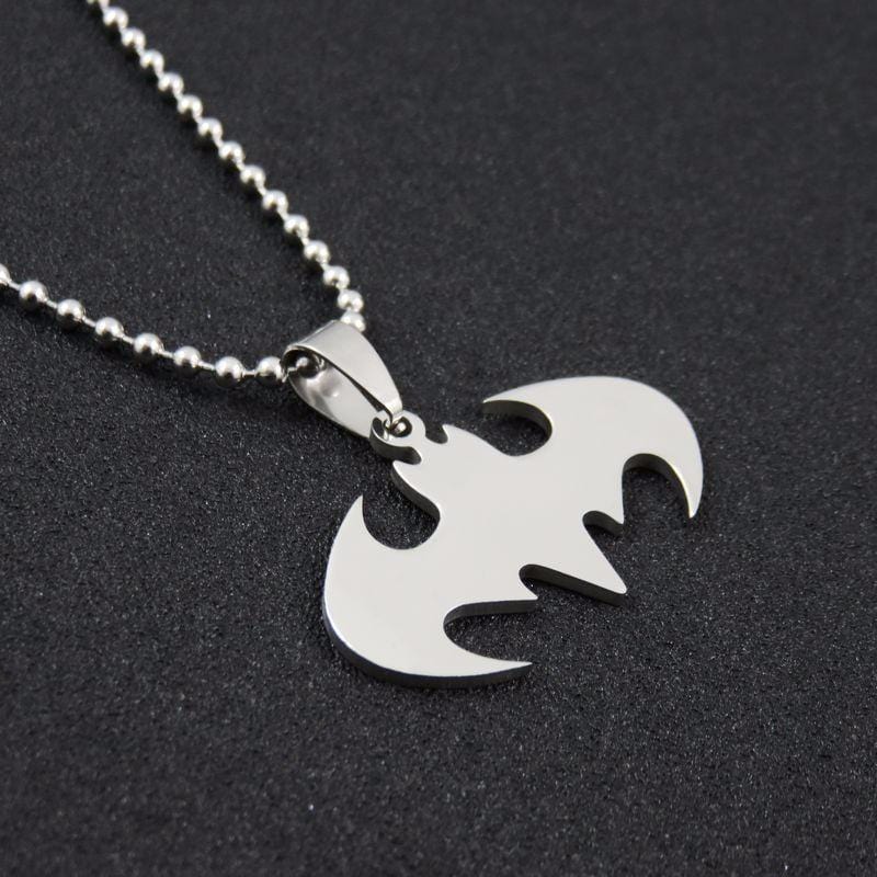 Spoofs Male Necklaces Batman Necklace 316L Stainless Steel Small Chain