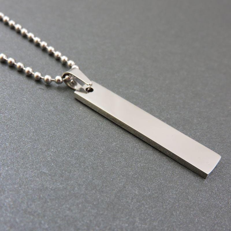 Spoofs Male Necklaces Free Pendant Necklace 316L Stainless Steel Small Chain