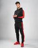 TAUR Men Sweatshirt TAUR Training Suit Red in Black