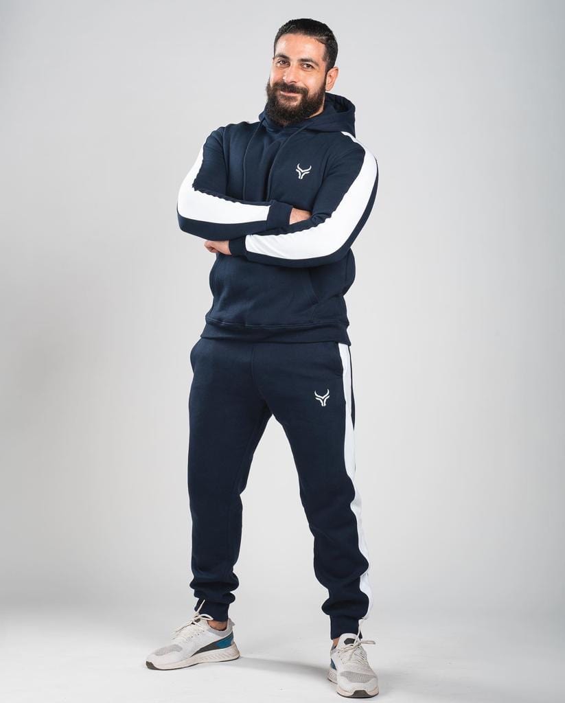 TAUR Men Sweatshirt TAUR Training Suit Red in Navy