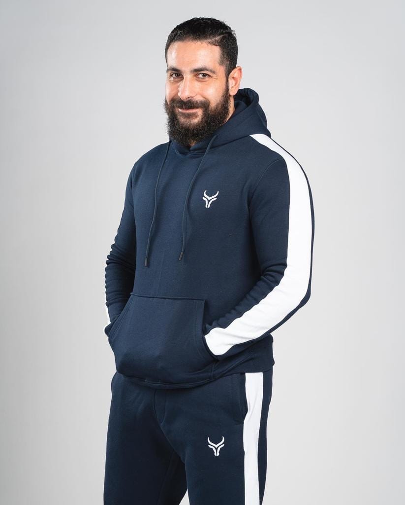 TAUR Men Sweatshirt TAUR Training Suit Red in Navy