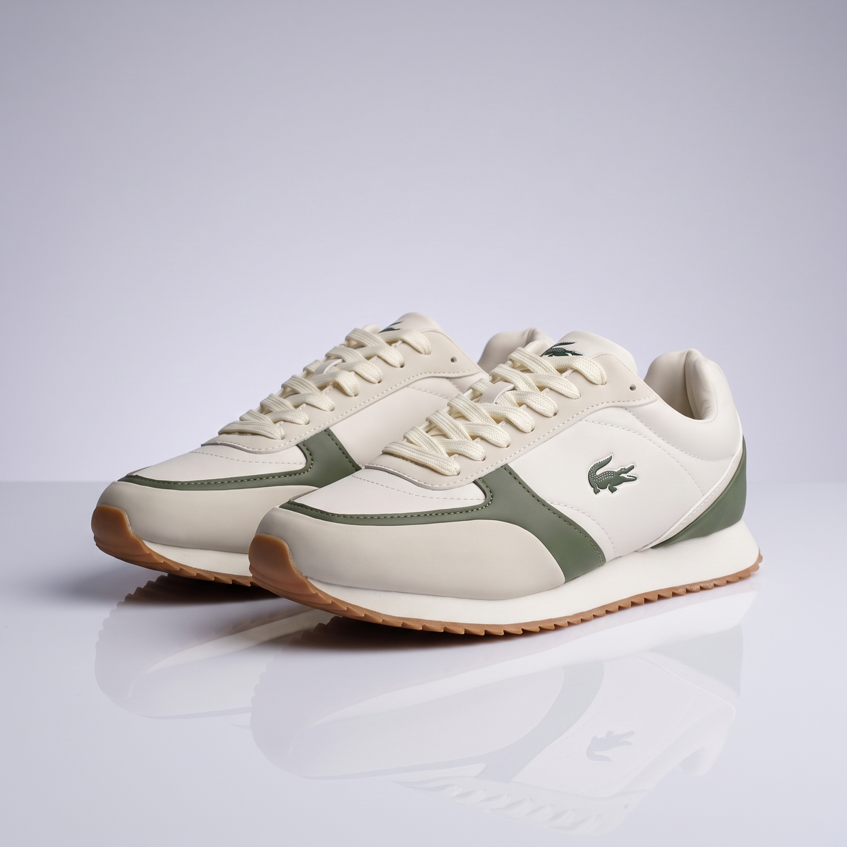 Men L-Spin Deluxe Retro (Beige*Oil Green)