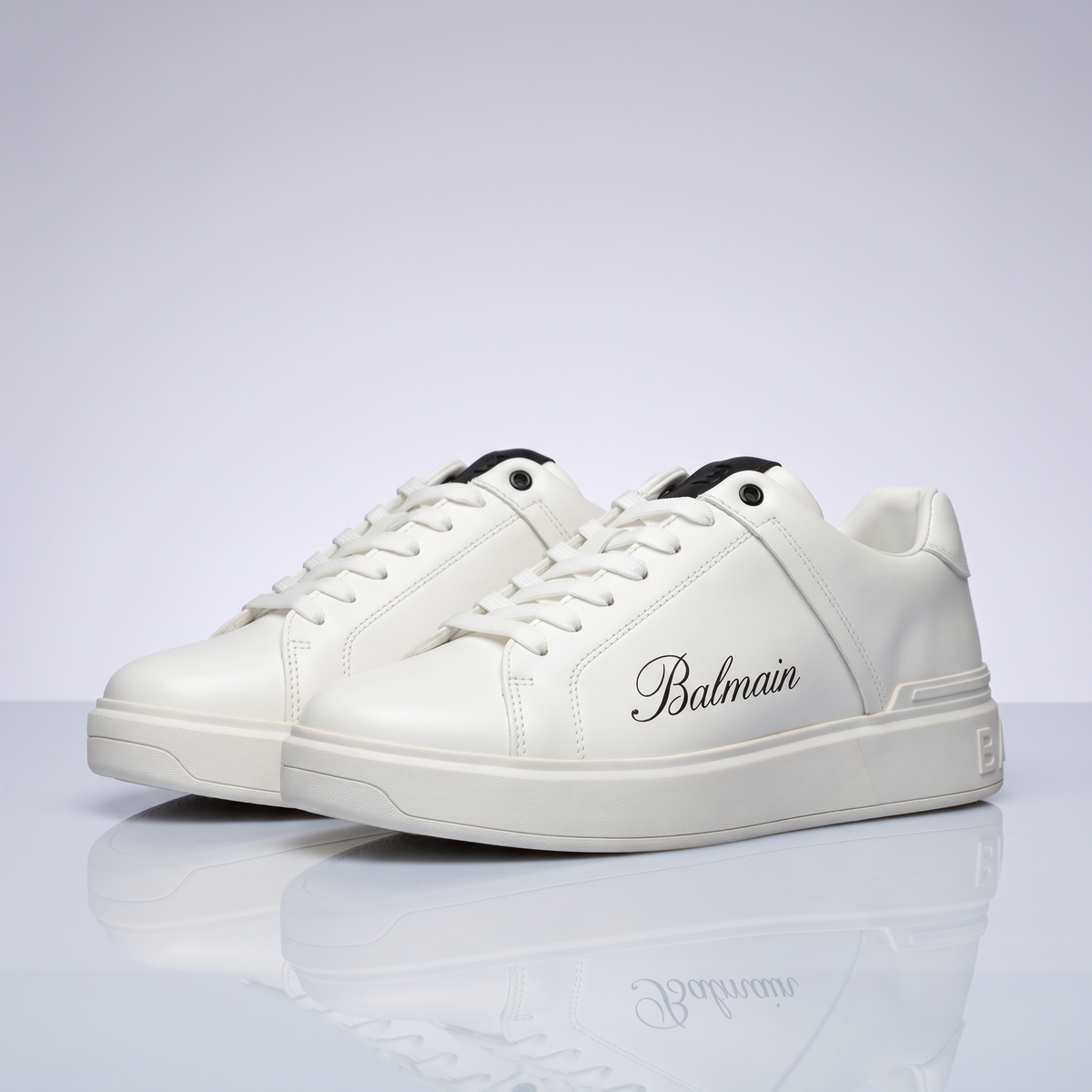 Men Leather trainers Balmain (White)